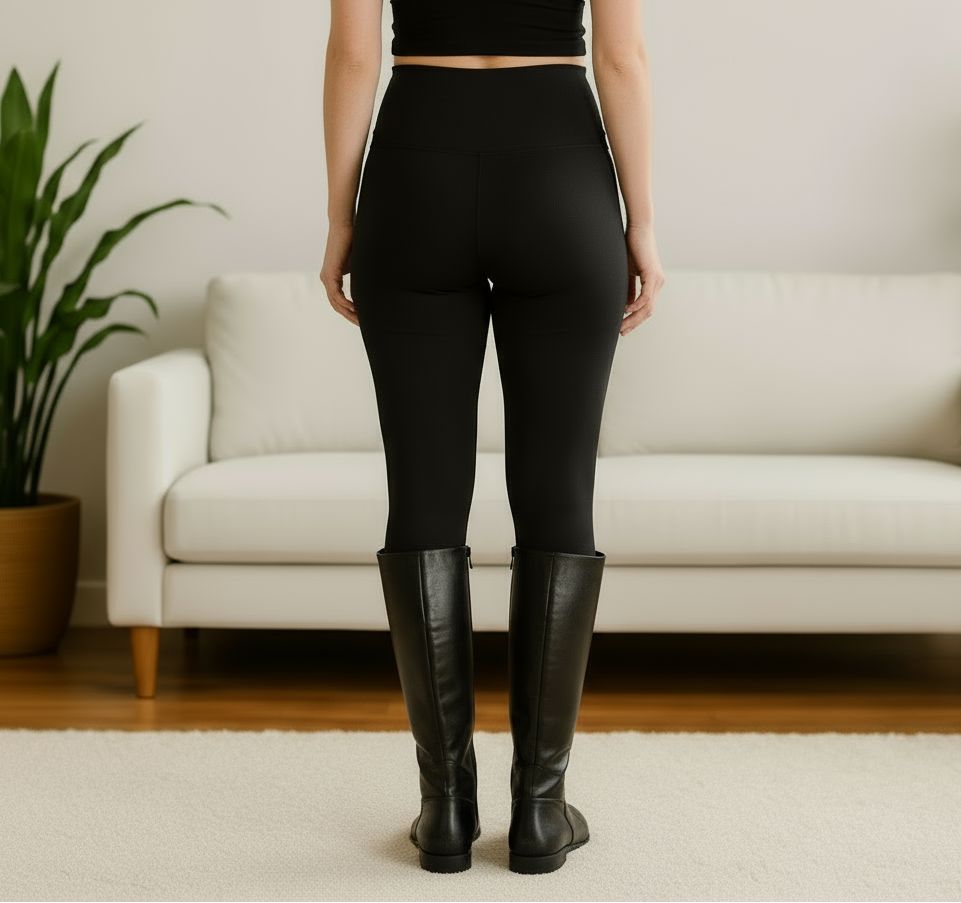 Womens Best Solid Black Leggings - High Waisted - Luxury Soft Yoga Pants - Signature Leggings Leggings MomMe and More