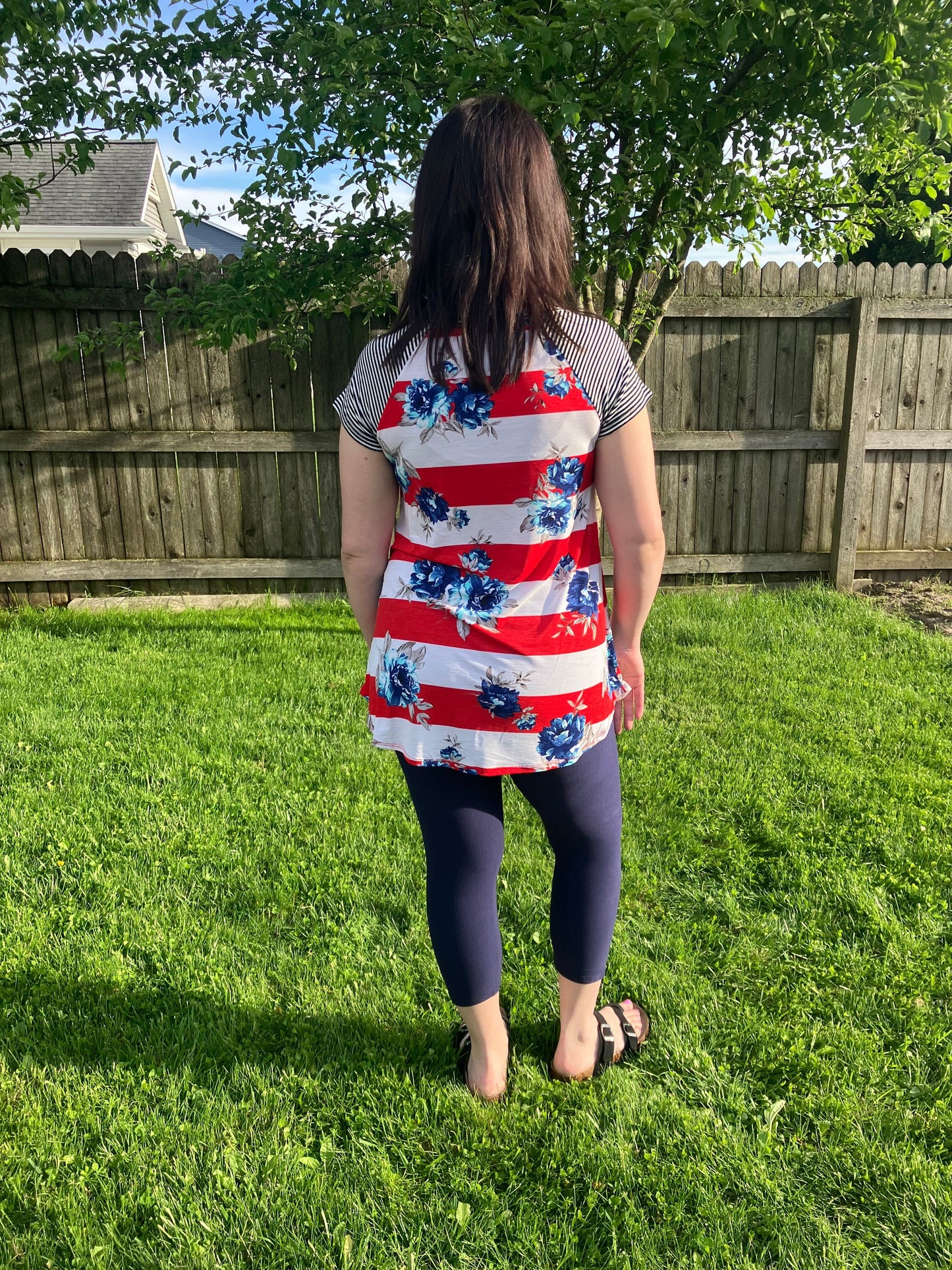 Womens $10 Navy Blue Capri Leggings - High Waisted - Buttery Soft - Code: 10CAPRI Leggings MomMe and More