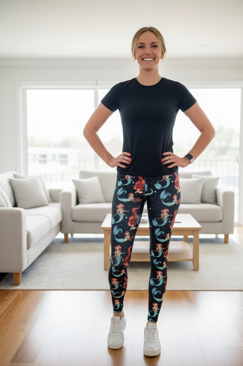 Mermaid Leggings MomMe And More Boutique
