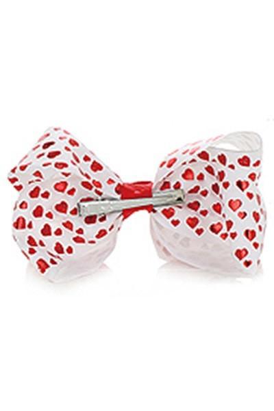 Girl's JoJo Inspired Large Cheer Hair Bow Hearts accessories MomMe and More