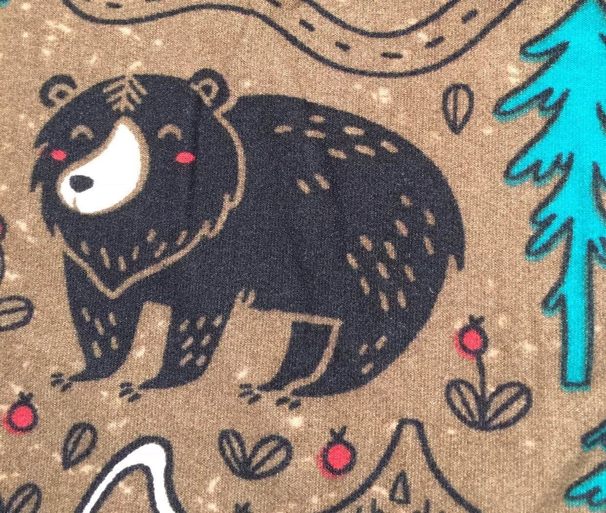 Womens Best Camper Bear Fox Printed Leggings: Extra Plus Leggings MomMe and More