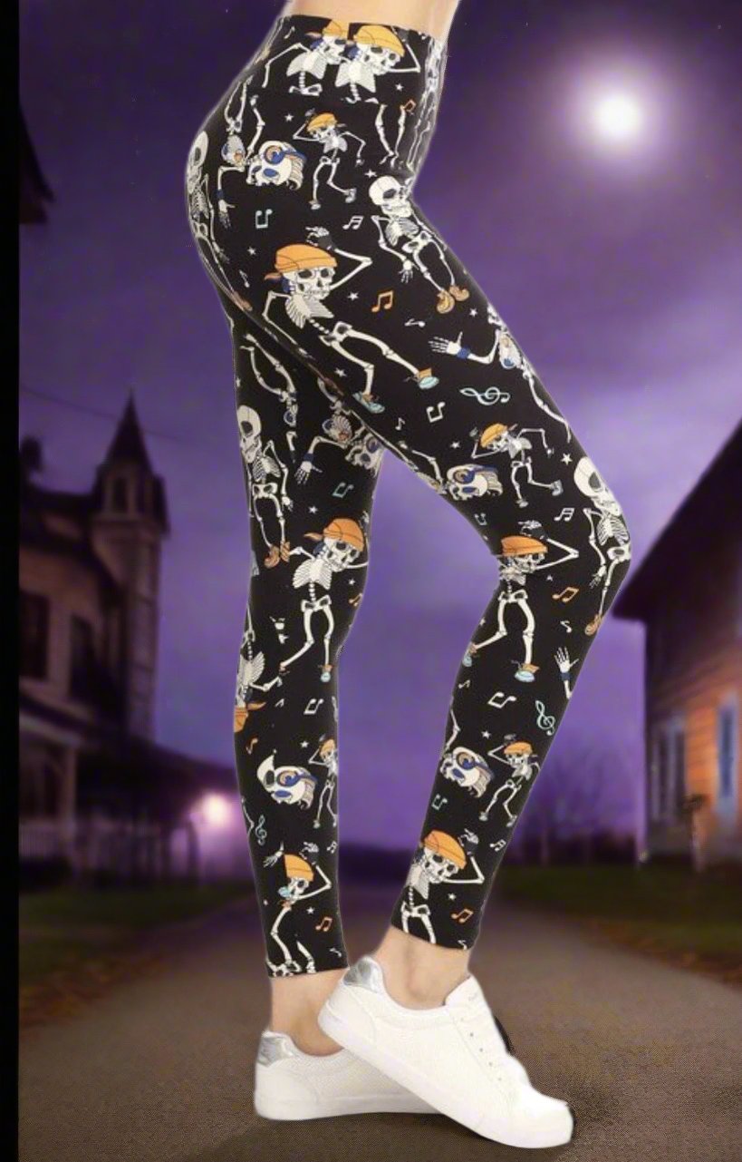 Womens Leggings, Skull Pirate Leggings