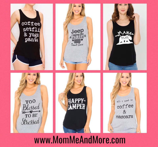 Graphic Tank Tops Sale | MomMeAndMore.com