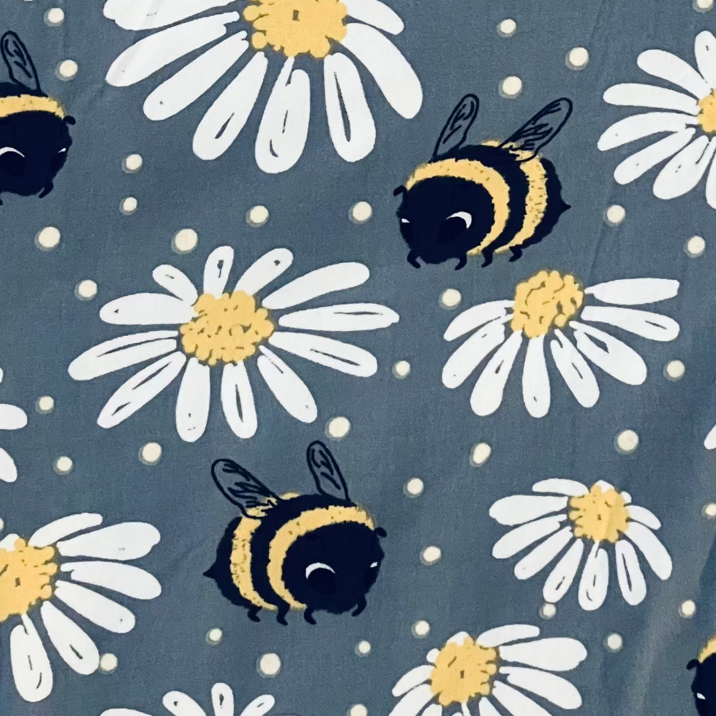 Girls Bee Daisy Leggings - High Waisted - Buttery Soft - Gray/Yellow Leggings MomMe and More 