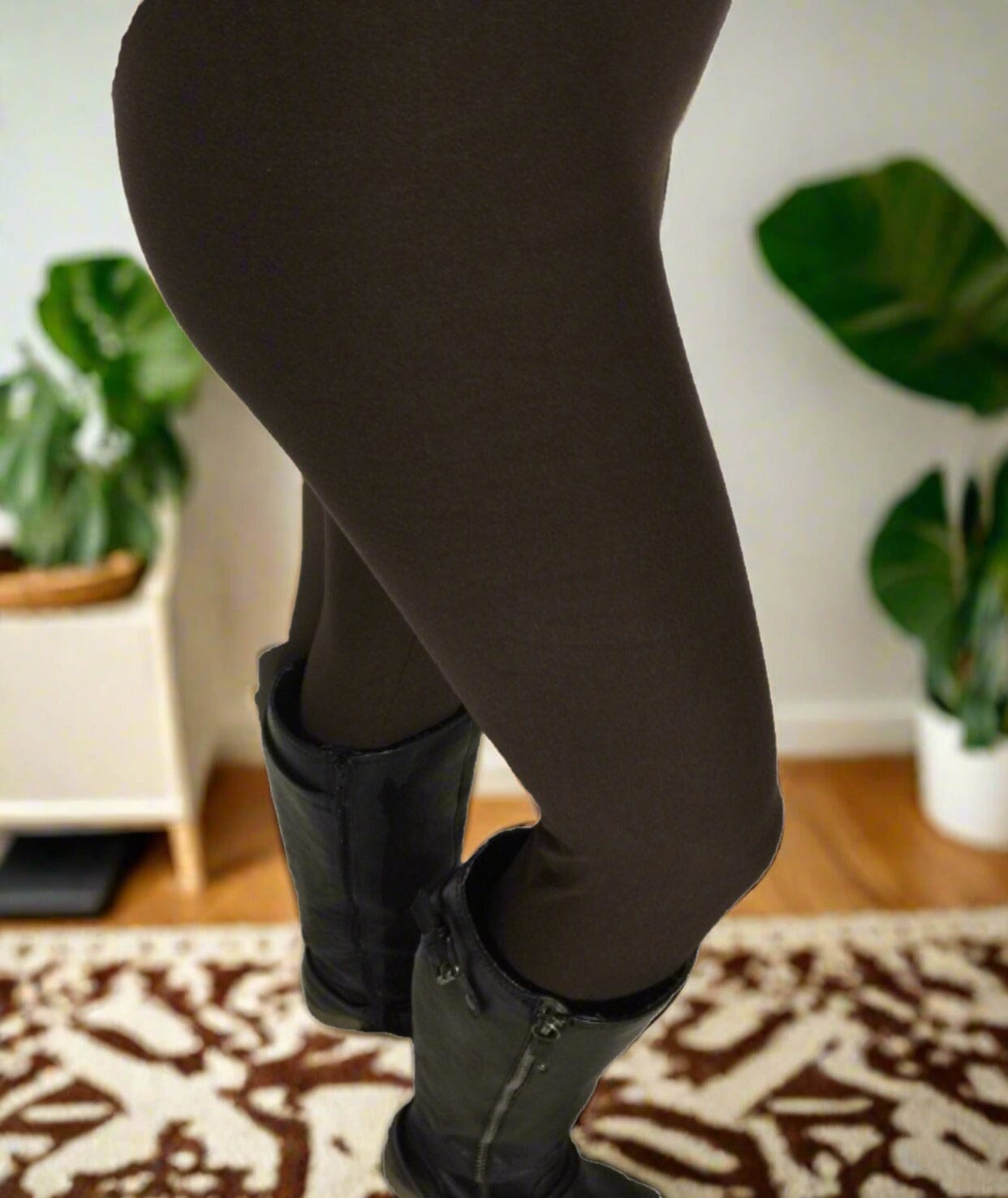Womens Solid Brown Legging, Soft Yoga Pants, Sizes 0-22, Exclusive Leggings Leggings MomMe and More 