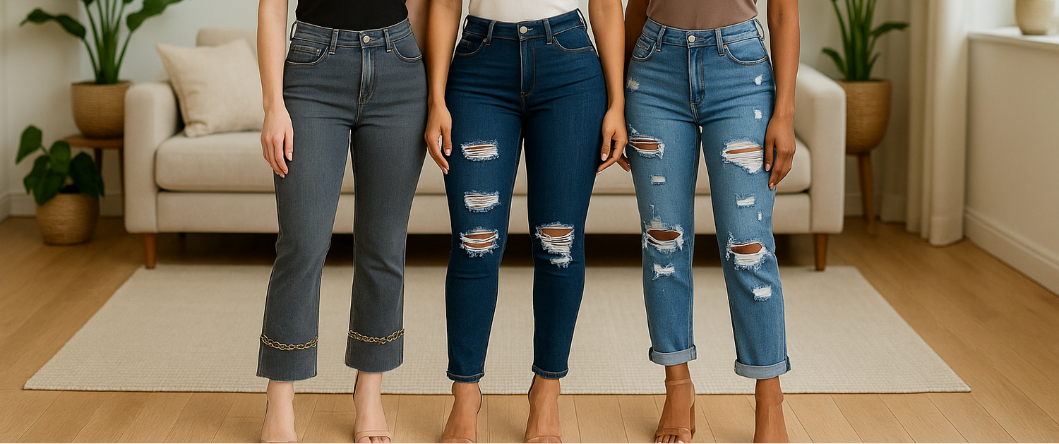 Designer Jeans for Women from MomMe And More Boutique
