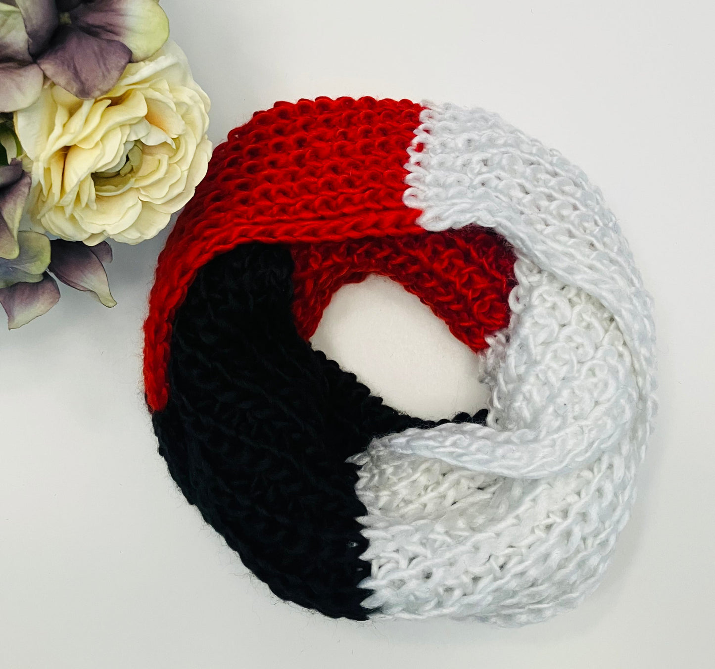 Womens Winter Scarf | Striped Infinity Warm Knit Scarf scarves MomMe and More 