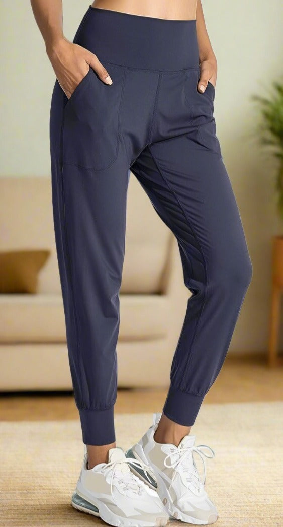 Women's joggers sweatpants - navy blue