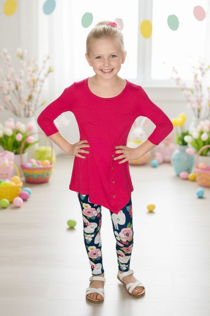 Girls Easter Bunny Leggings Matching Mom and Me Leggings