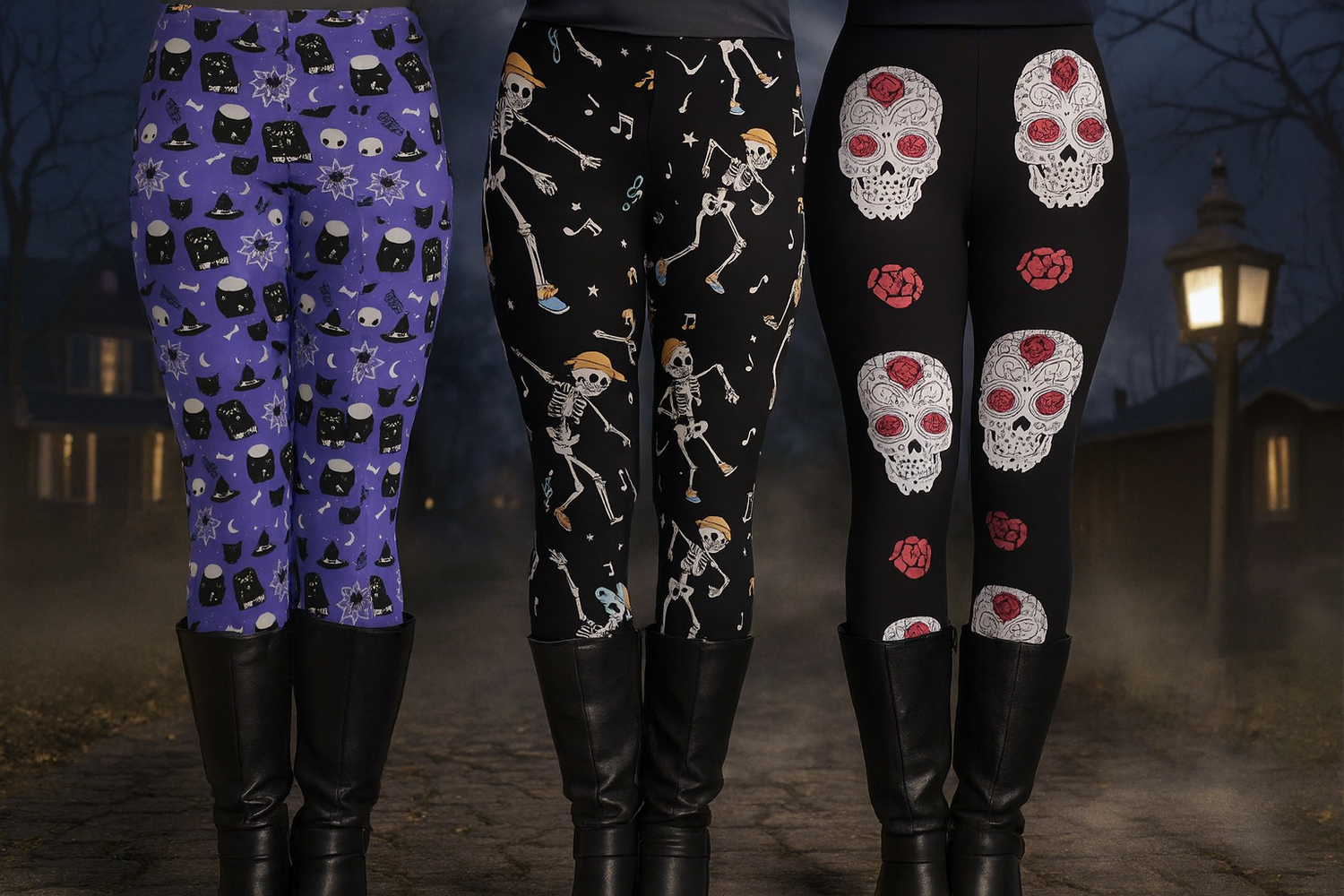 Halloween Leggings for Women and Girls from MomMeAndMore Boutique