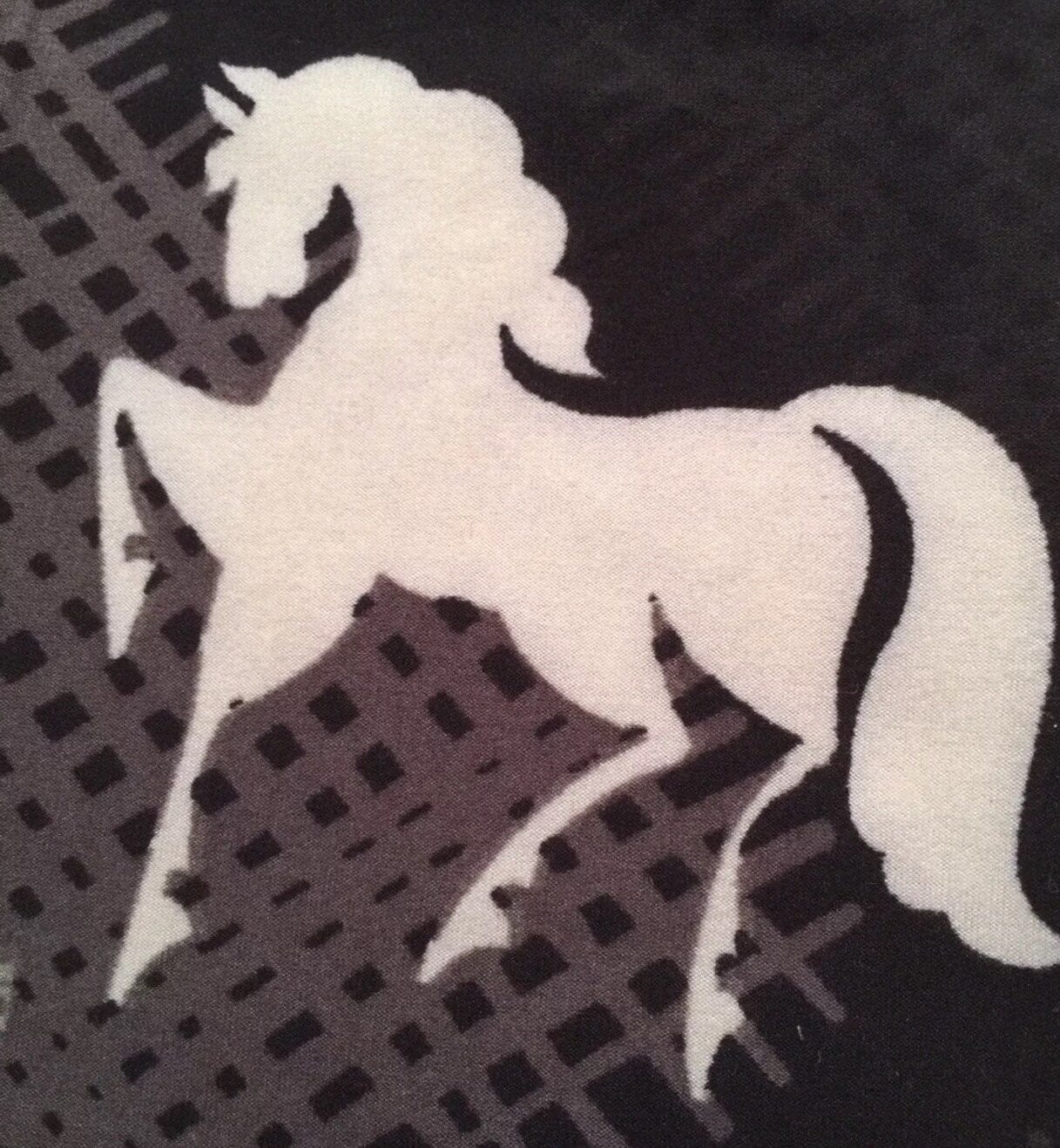 Girls Black Horse Leggings, Kids Yoga Pants, Sizes S/L, Black/White Leggings MomMe and More 
