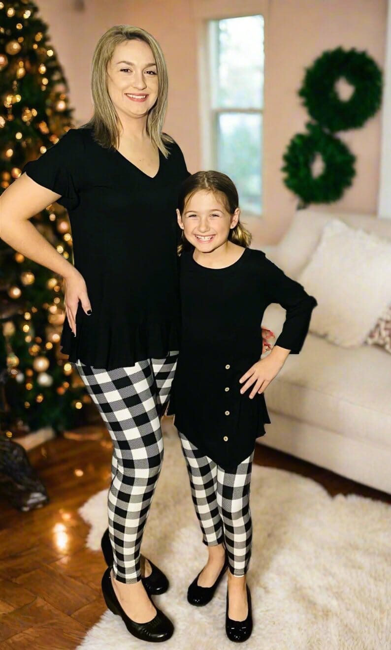 Christmas leggings mommy and me discount