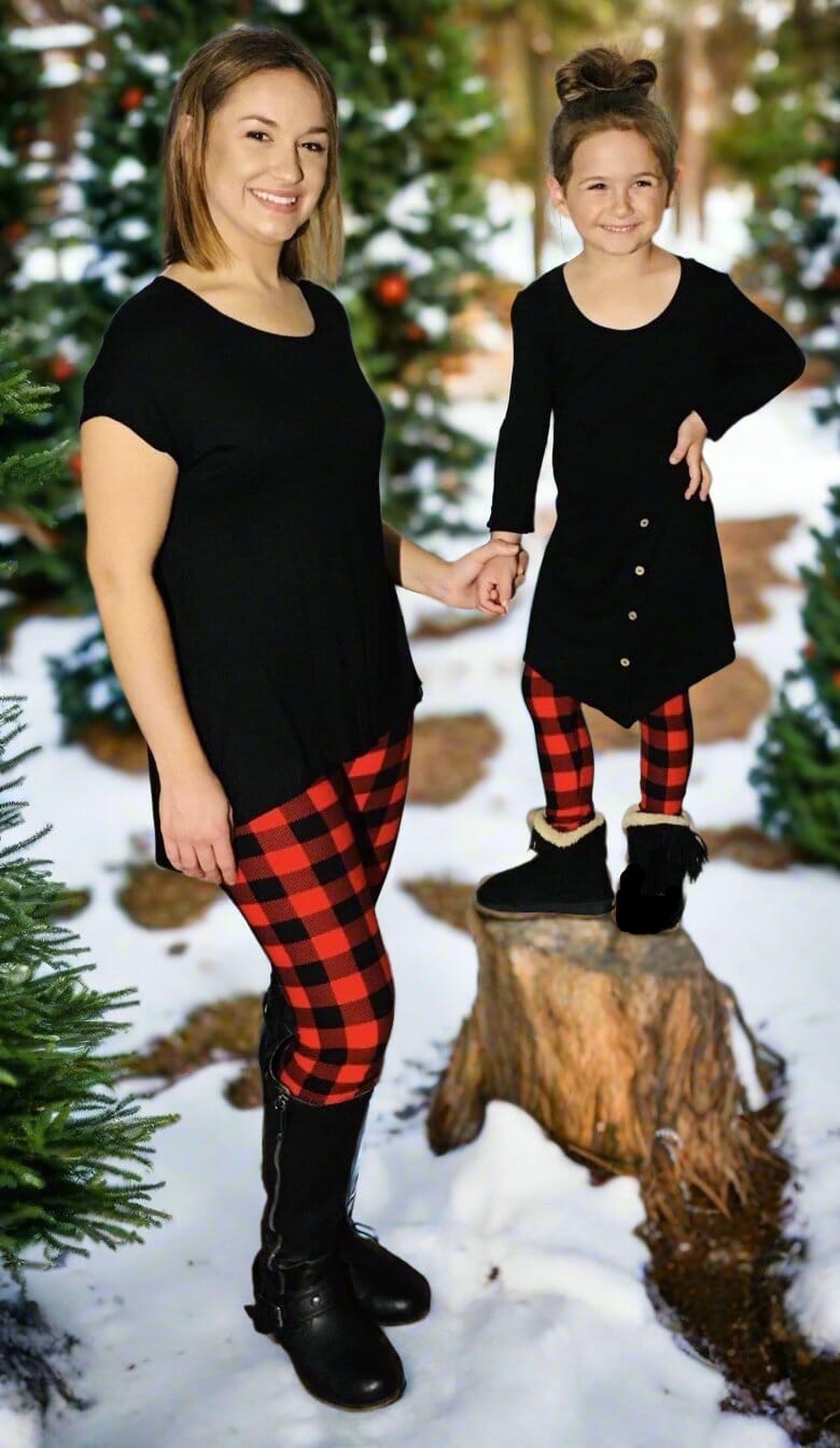 Christmas Dresses Christmas Leggings Mommy And Me 25 Festive