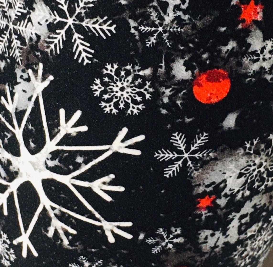 Womens Leggings, Snowflake Leggings