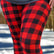Red Plaid Women's Leggings