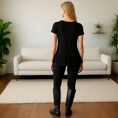 Womens Best Black Leggings - High Waisted - Luxury Soft Yoga Pants - OS/TC/TC2 Leggings MomMe and More 