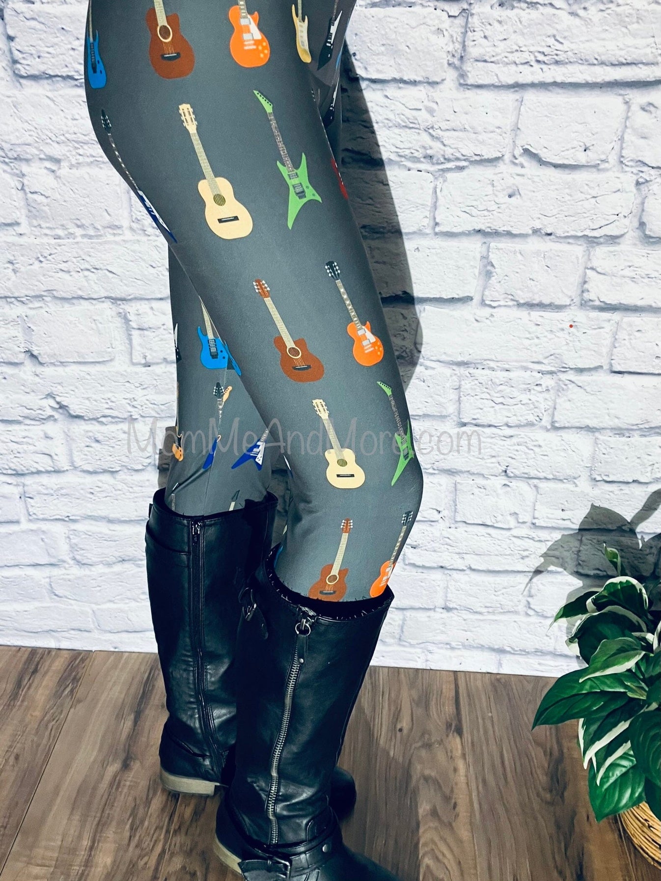 Guitar Print Pattern Women Leggings