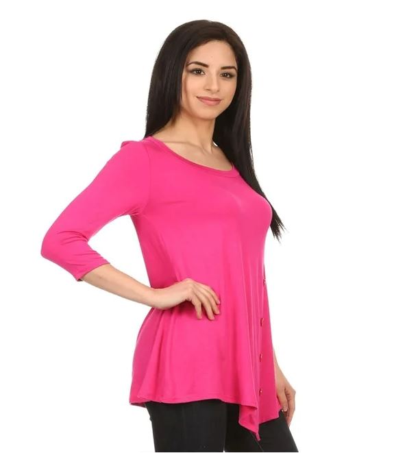 MORE TO COME Liliana Cold Shoulder Top in Pink