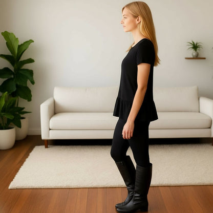 Womens Best Black Leggings - High Waisted - Luxury Soft Yoga Pants - OS/TC/TC2 Leggings MomMe and More 