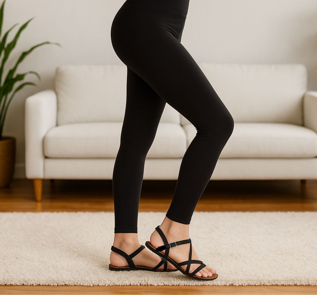 Womens Black Leggings - High Waisted - Buttery Soft - Solid Black Leggings MomMe and More 