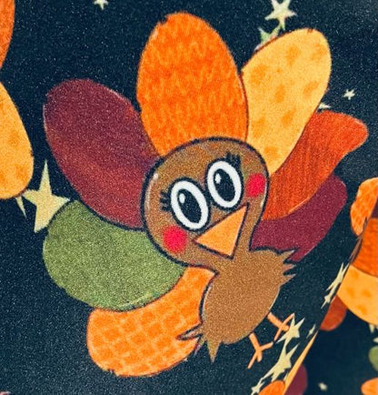 Womens Fall Turkey Leggings - High Waisted - Buttery Soft - Thanksgiving Leggings for Women Leggings MomMe and More 