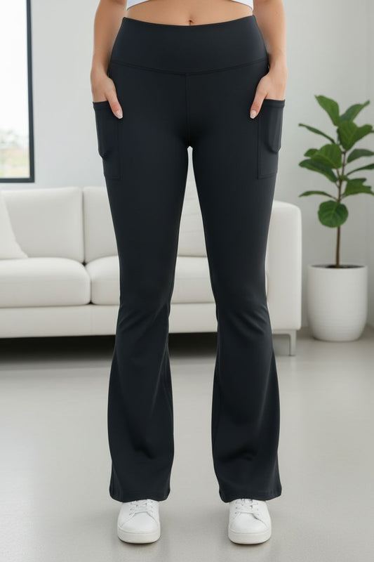 Womens Flare Leg Yoga Pants yoga pants MomMe and More 