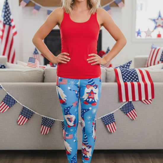 Video Review American Flag 4th of July Leggings MomMe And More