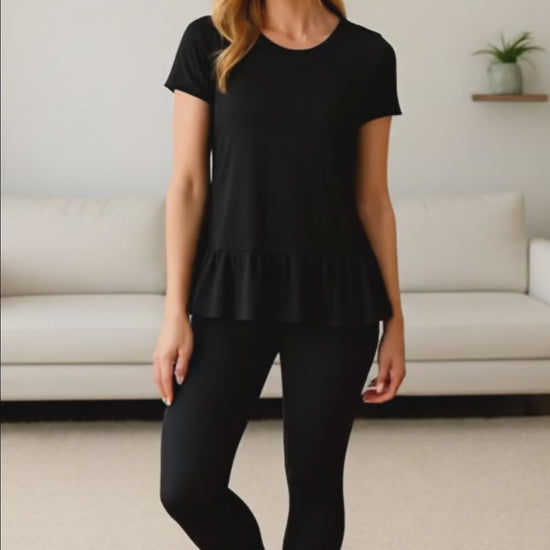 Solid black leggings MomMeAndMore.com 