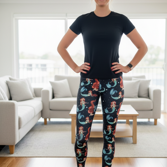 Mermaid Leggings MomMe And More Boutique