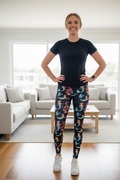Mermaid Leggings MomMe And More Boutique