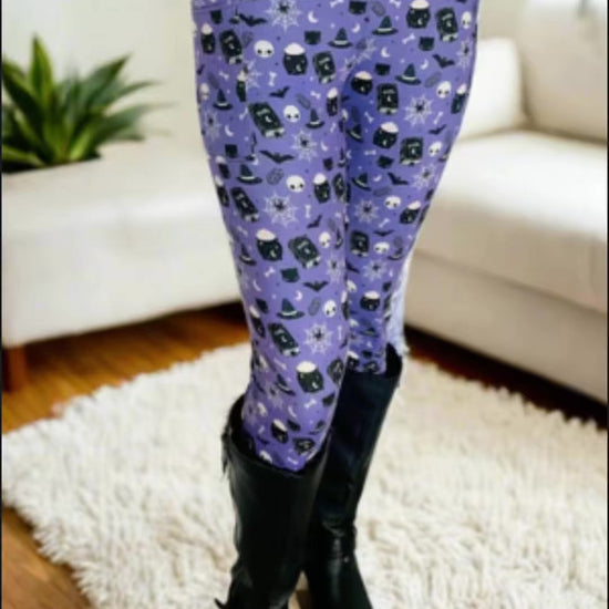 Women Halloween Witch leggings MomMe And More