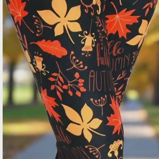 Womens Fall Leaf Hello Autumn Video MomMeAndMore Boutique