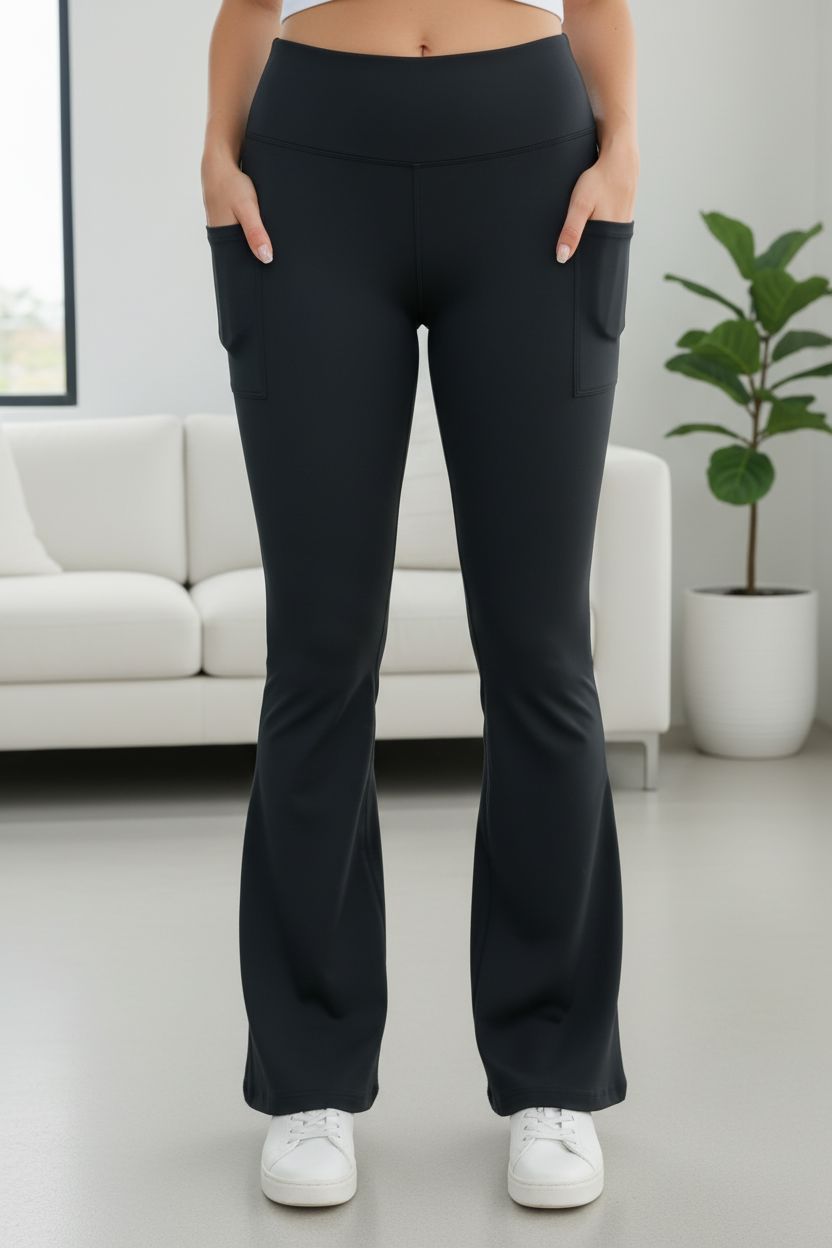 Womens Flare Leg Yoga Pants yoga pants MomMe and More 