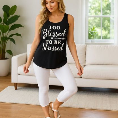 Womens White Capri Leggings - High Waisted - Buttery Soft - Solid White Leggings MomMe and More 