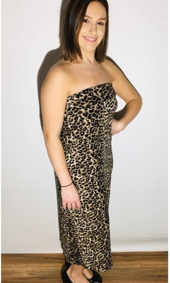 Womens Cheetah Skirt Convertible to Dress skirt MomMe and More 