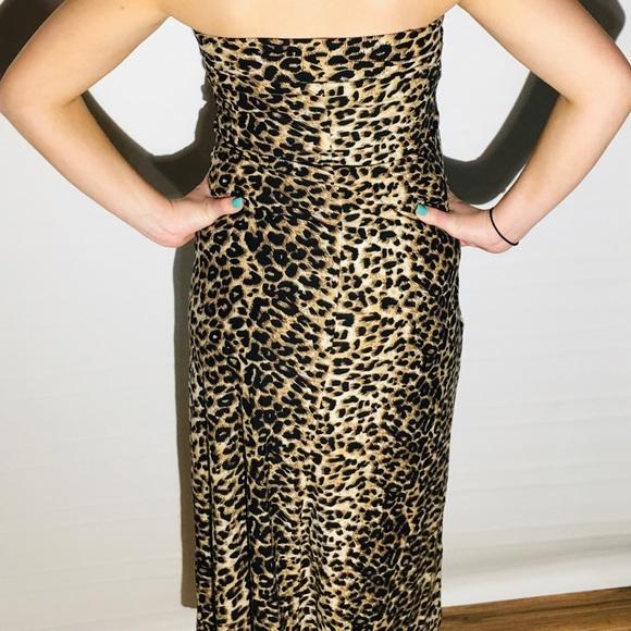 Womens Cheetah Skirt Converts to Strapless Dress skirt MomMe and More 