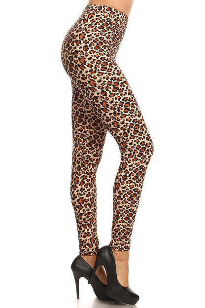 Womens Cheetah Leopard Leggings Leggings MomMe and More 