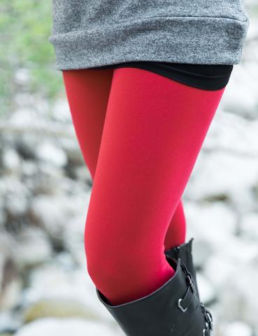 Womens Best Solid Red Leggings: Yoga Waist Leggings MomMe and More 