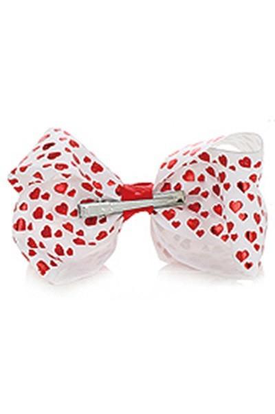 Girl's JoJo Inspired Large Cheer Hair Bow Hearts accessories MomMe and More 