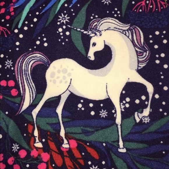 LULAROE LEGGINGS OS 25” Ins 24” Waist UNICORNS Unicorn Horses Pony Cute sa
