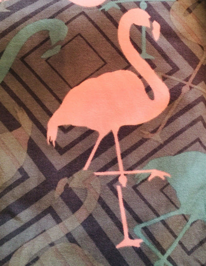 Women's Pink Flamingo Capri Leggings Leggings MomMe and More 
