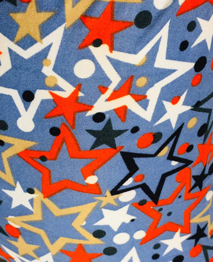Girl's 4th of July Star Leggings Leggings MomMe and More 