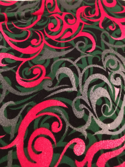 Girls Pink Ribbon Paisley Leggings Leggings MomMe and More 