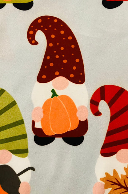 Girls Gnome & Pumpkin Fall Leggings: Yoga Waist Leggings MomMe and More 