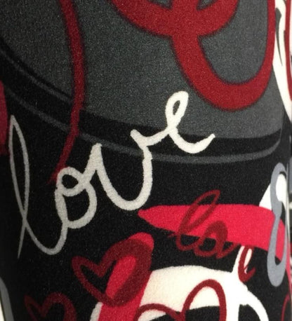 Girl's Valentines Day Leggings Leggings MomMe and More 