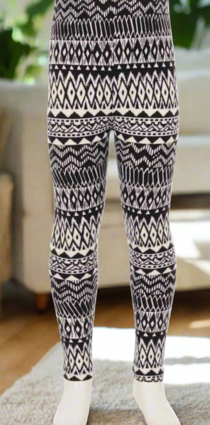 Girl's Striped Leggings Leggings MomMe and More 