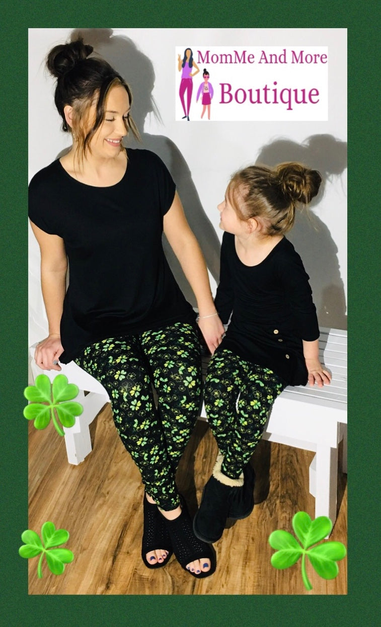 toddler girl st patricks day leggings