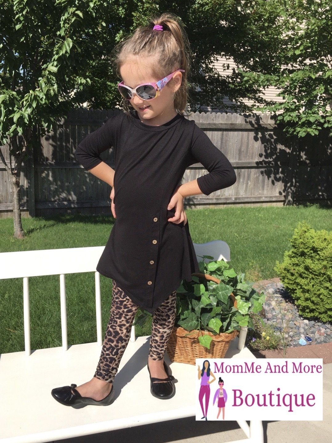 Girls Cheetah Leopard Leggings Leggings MomMe and More 