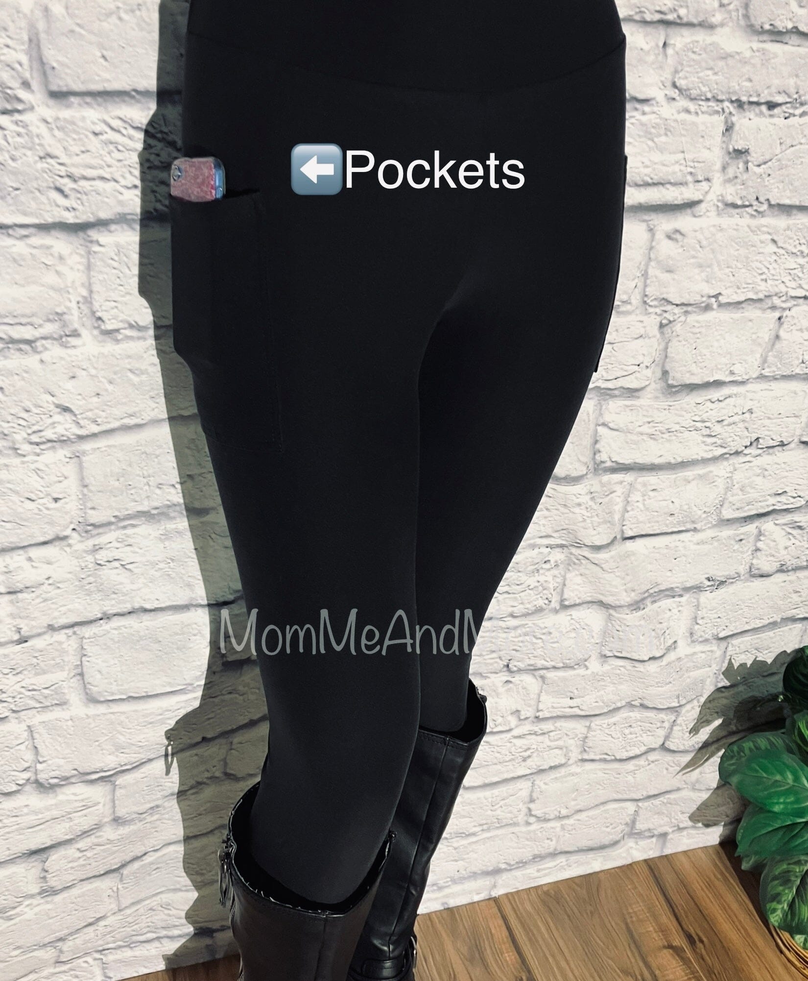 Womens Leggings | Exclusive Black Pocket Leggings | Yoga Pants | Footless  Tights | Yoga Waistband