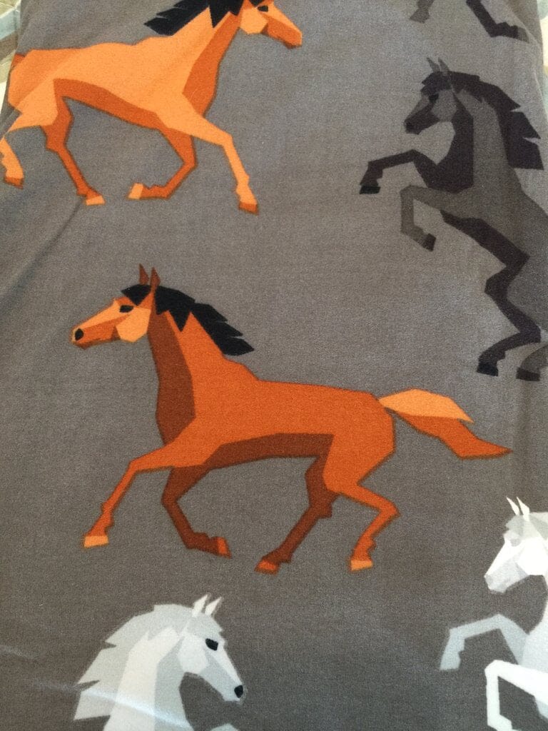 Womens Western Horse Leggings - High Waisted - Buttery Soft Yoga Waist - Brown/Gray Leggings MomMe and More 